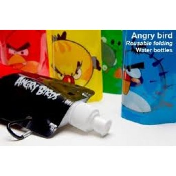 Angry Birds Sip It & Slip It. Anywhere! ONLY Rs.299 for a Set of 3 Safe Reusable Fold-able and Freezable Water Bottles.